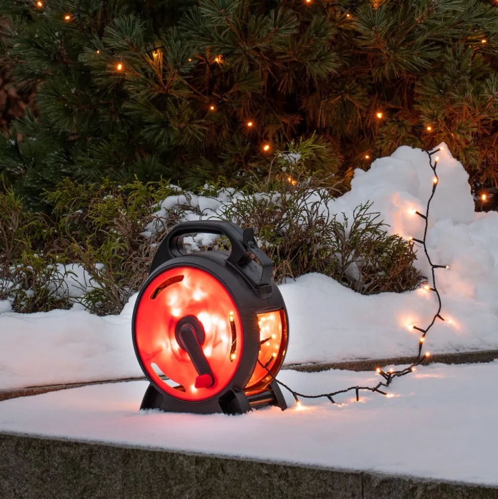 LED lichtketting Micro amber 800 vlammen 55,93m