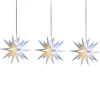 LED lichtketting mini-sterren buiten 3-lamps wit