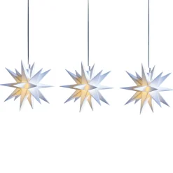 LED lichtketting mini-sterren buiten 3-lamps wit