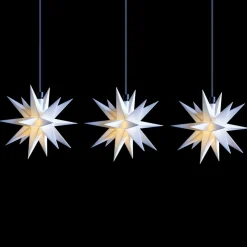 LED lichtketting mini-sterren buiten 3-lamps wit