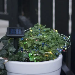 LED lichtketting op zonne-en Dew Drop, multicolor