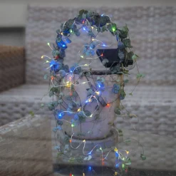 LED lichtketting op zonne-en Dew Drop, multicolor