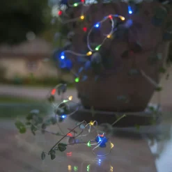 LED lichtketting op zonne-en Dew Drop, multicolor