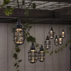 LED lichtketting op zonne-energie Kooi, 8-lamps