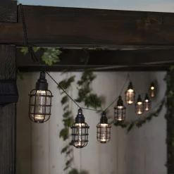 LED lichtketting op zonne-energie Kooi, 8-lamps