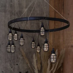 LED lichtketting op zonne-energie Kooi, 8-lamps