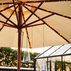 LED lichtketting op zonne-energie Knirke Solar Parasol 8 x 2m