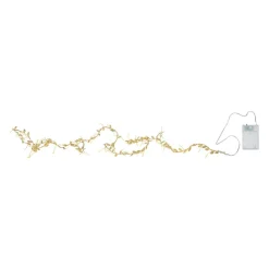 LED lichtketting Winny, goud, kunststof, 200 cm, batterij