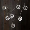 LED lichtketting Woodworks met 10 rendierhoofden