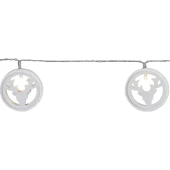LED lichtketting Woodworks met 10 rendierhoofden