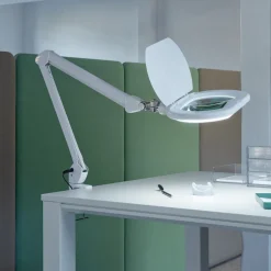 LED loeplamp MAULkristal, wit, klem, dimbaar