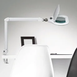 LED loeplamp MAULkristal, wit, klem, dimbaar