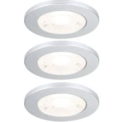 LED meubelinbouwspot Artist 3 per set zilver