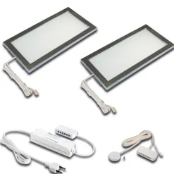 LED meubellamp Sky dimmer 2 per pak 4000K RVS