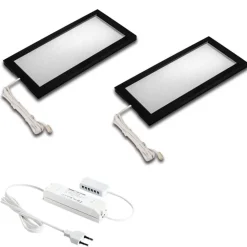 LED meubellamp Sky dimmer 2/set 3000K zwart