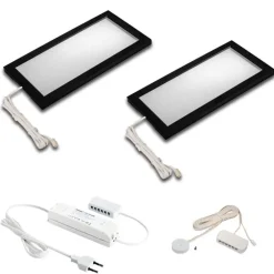 LED meubellamp Sky dimmer 2 per pak 4000K zwart