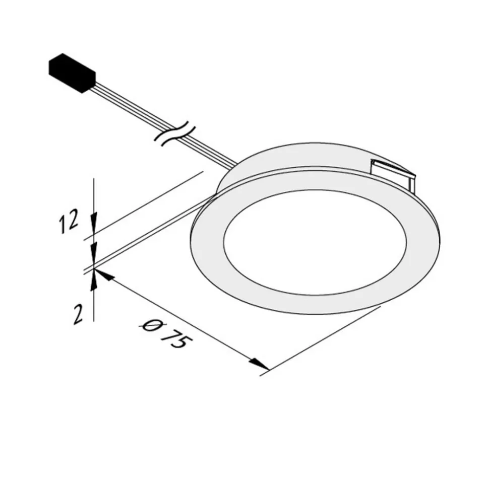 LED meubelverlichting Dynamic FAR 68 staal 3W CCT