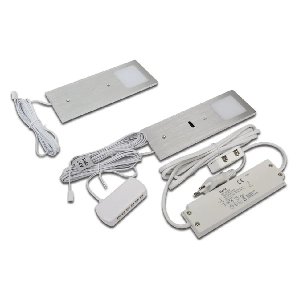 LED meubelverlichting Eco-Pad F 2x-set 3000K zwart