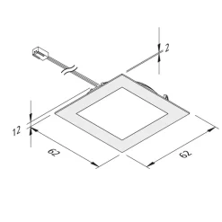 LED meubelverlichting FAQ 58 staal 3x-set 3W 3000K