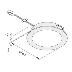 LED meubelverlichting FAR 58 staal 5x-set 3W 4000K