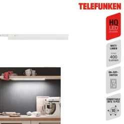 LED meubelverlichting Hephaistos, wit, lengte 31 cm