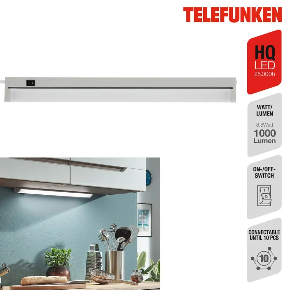 LED meubelverlichting Hestia, 4.000K, 1.000lm, titanium