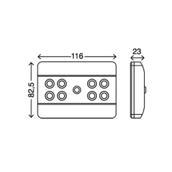 LED meubelverlichting Lero met sensor, 8-lamps
