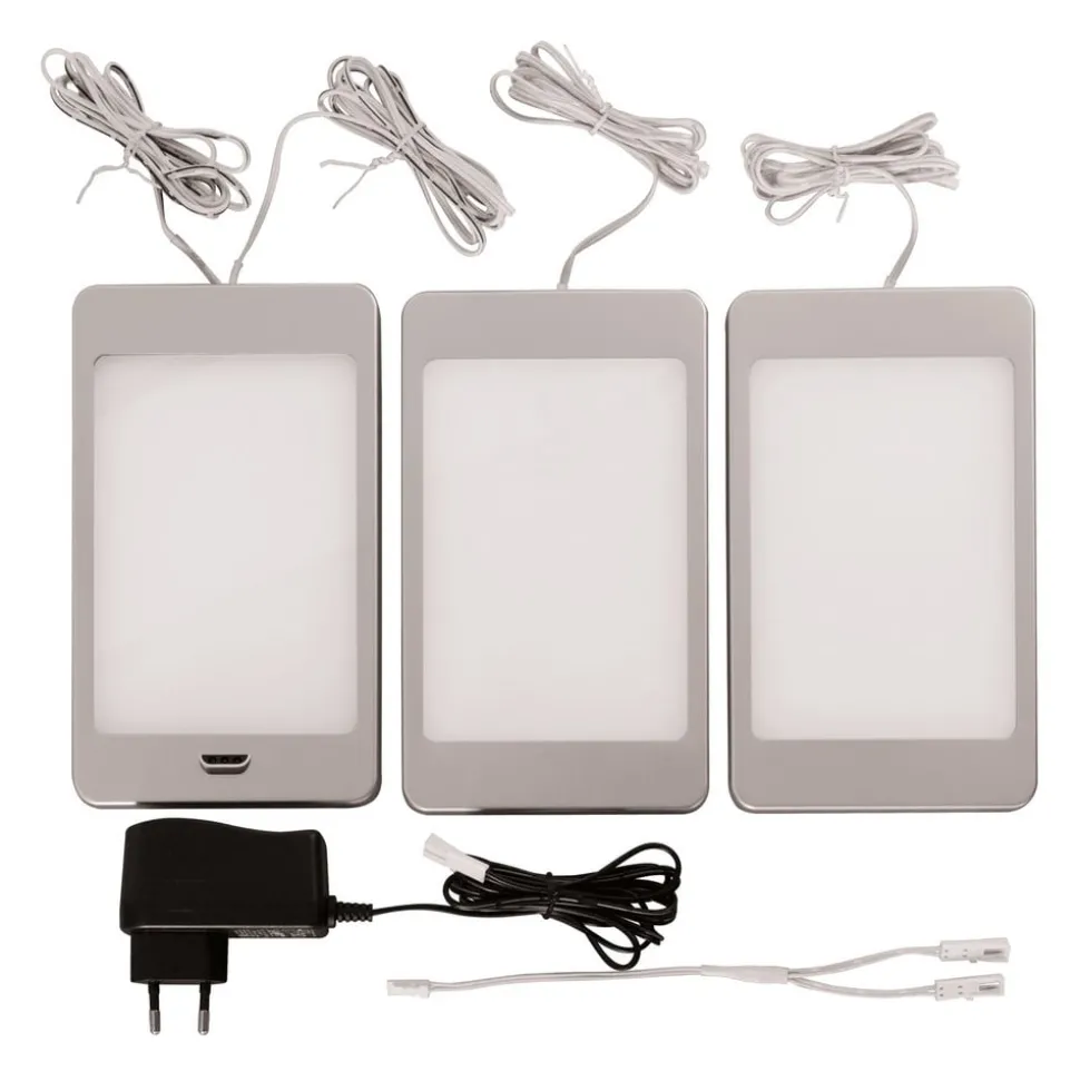 LED meubelverlichting Saskia 3 set, schakelaar