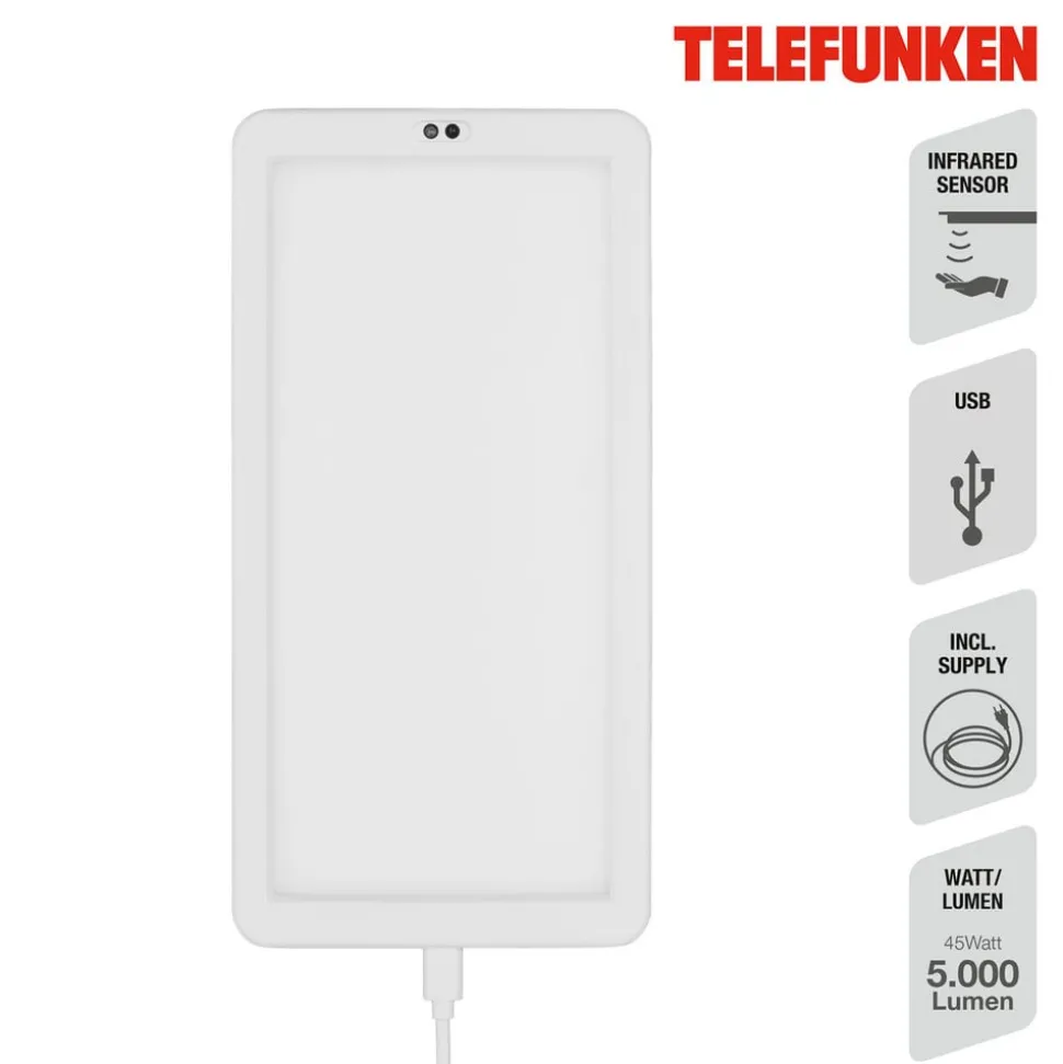 LED meubelverlichting Schu, sensor 22x11cm wit 840