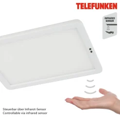LED meubelverlichting Schu, sensor 22x11cm wit 840