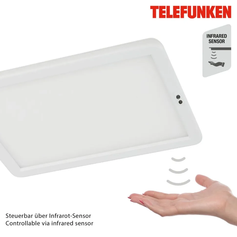 LED meubelverlichting Schu, sensor 22x11cm wit 840