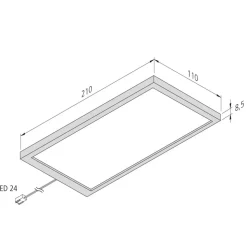 LED meubelverlichting Sky Sonar 3 set 3.000K zwart
