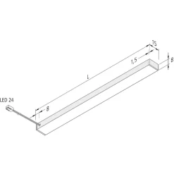 LED meubelverlichting Top-Stick FMK, 3.000K, 120cm