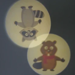 LED nachtlamp bosdieren, 3-voudig voor stopcontact