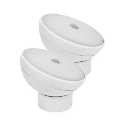 LED nachtlampje Nova, sensor, wit, kunststof, 2-pak