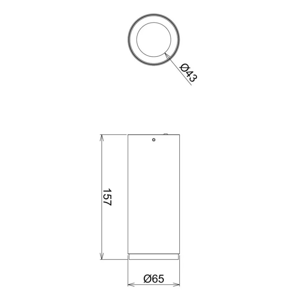 LED opbouwdownlight Lucea 10 W wit