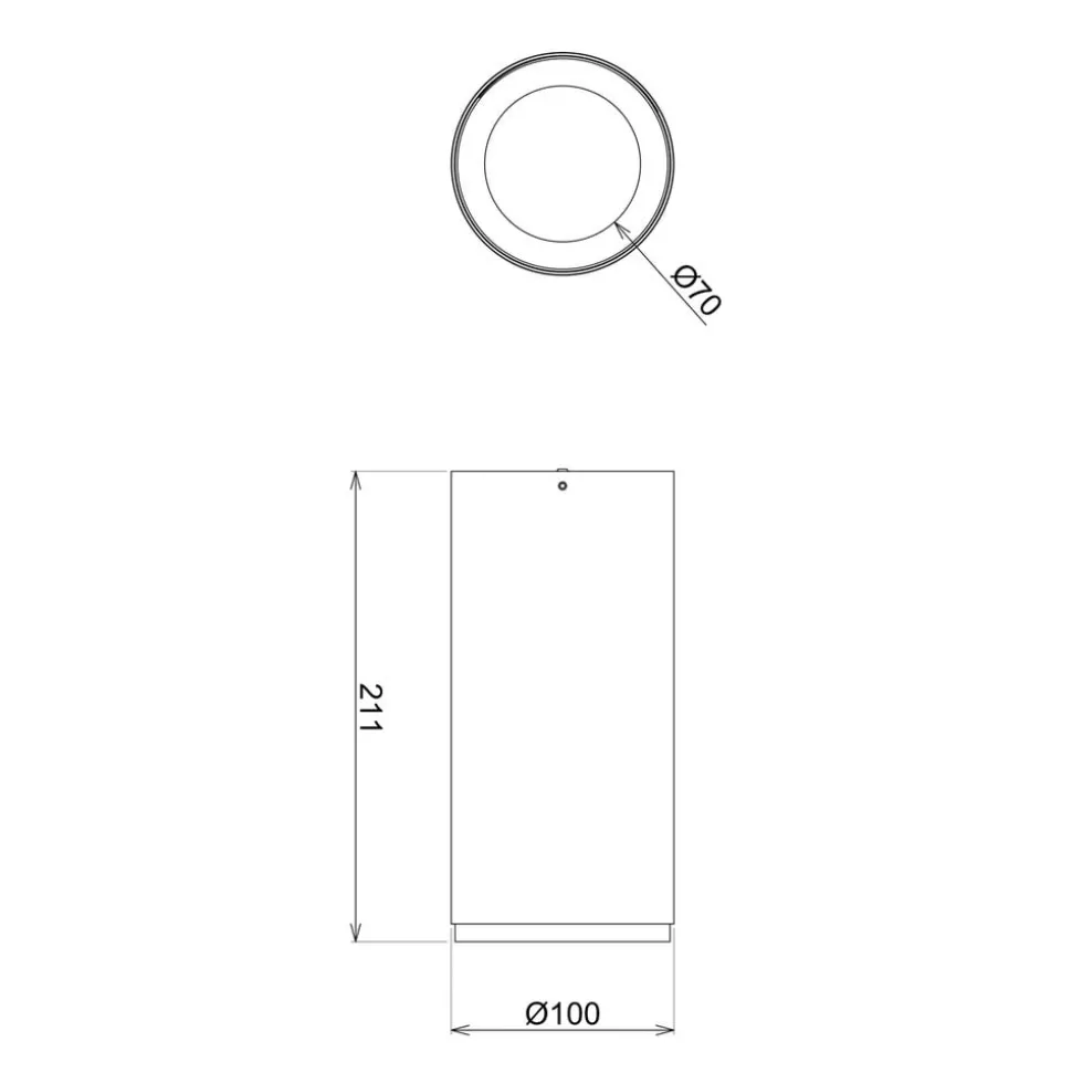 LED opbouwdownlight Lucea 30 W zwart