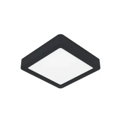 LED opbouwpaneel Fueva 5 IP20 830 zwart 16x16cm