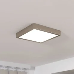 LED opbouwpaneel Fueva 5 IP20 830 nikkel 21x21cm