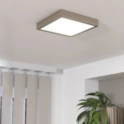 LED opbouwpaneel Fueva 5 IP20 830 nikkel 21x21cm