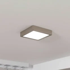 LED opbouwpaneel Fueva 5 IP20 830 nikkel 16x16cm