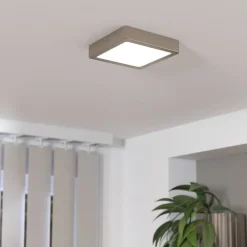 LED opbouwpaneel Fueva 5 IP20 830 nikkel 16x16cm