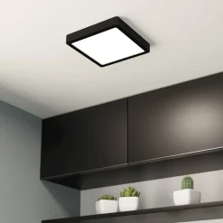 LED opbouwpaneel Fueva 5 IP20 830 zwart 21x21cm