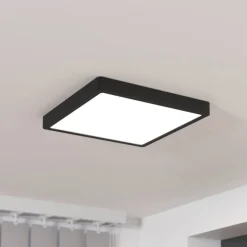 LED opbouwpaneel Fueva5 IP20 830 zwart 28,5x28,5cm