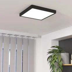 LED opbouwpaneel Fueva5 IP20 830 zwart 28,5x28,5cm