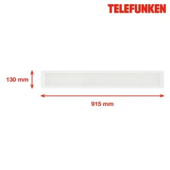 LED opbouwpaneel Poel, lengte 91,5cm, 37W, wit 840