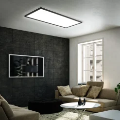 LED opbouwpaneel Slim 58x20cm aan/uit 4.000K zwart