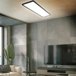 LED opbouwpaneel Slim 58x20cm aan/uit 4.000K zwart