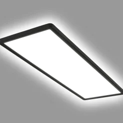 LED opbouwpaneel Slim 58x20cm aan/uit 4.000K zwart