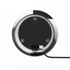 LED oplaadbare tafellamp Nudiderot, chroom, aluminium, IP54, dimbaar